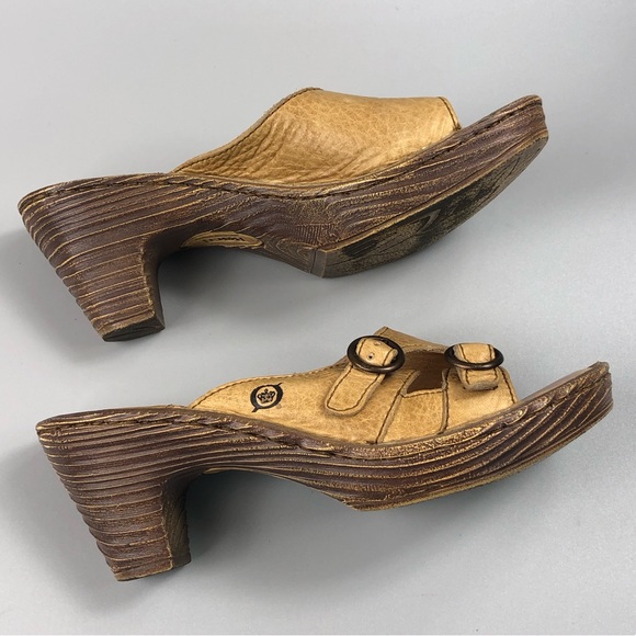 Born Women’s Tan Block Heel Sandals Size 7M - Picture 8 of 13